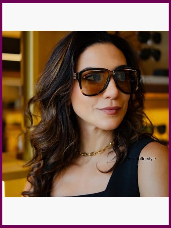 Oversized Retro Butterfly Sunglasses UV400 Protection Plastic Frame main image 4
